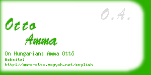 otto amma business card