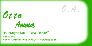 otto amma business card